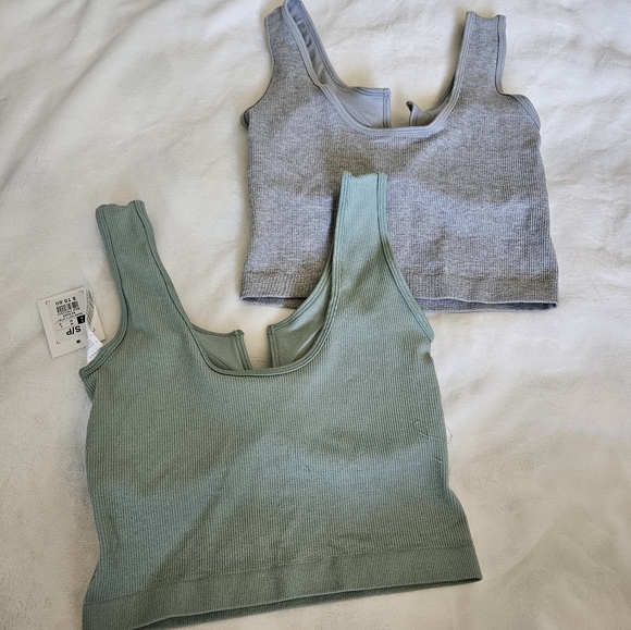 Ribbed Sports Bra Tank Top SZ S - Picture 4 of 4